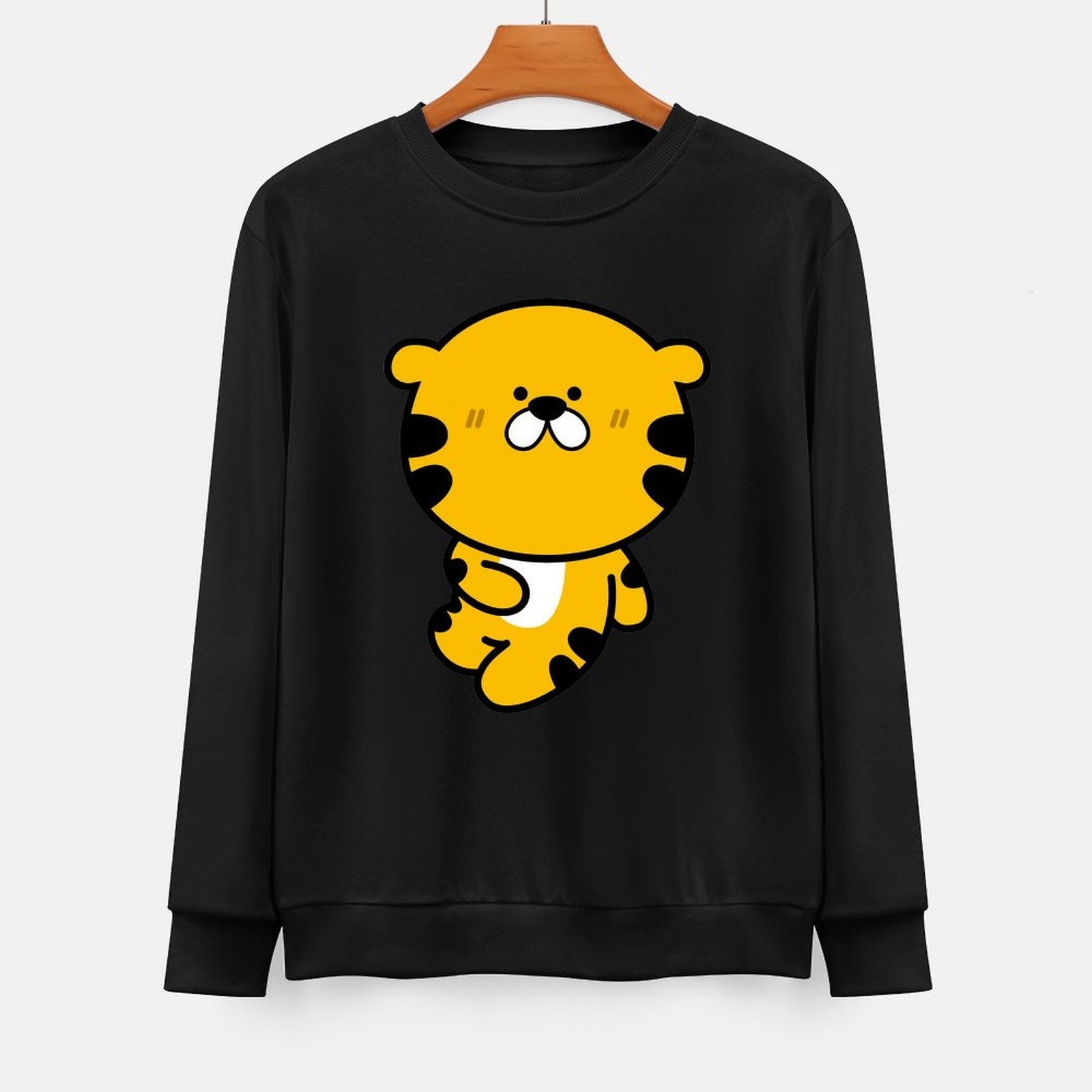 Front Patterned Long Sleeve TopRetro Sleek